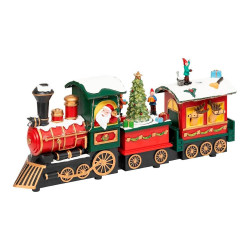 Miniaturas de locomotivas de natal em miniatura