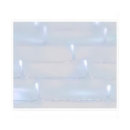 Cortina de led externa com 480 leds, luz branca fria, 225 x 300 cm