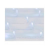 Cortina de led externa com 480 leds, luz branca fria, 225 x 300 cm