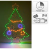 Árvore de natal em led, 201 leds, 80 cm