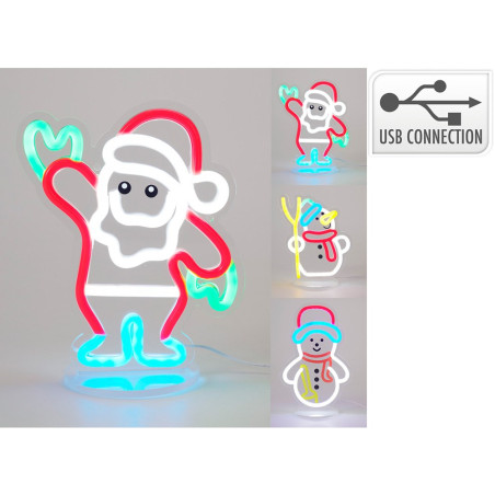 Figura de néon com motivos natalinos, vários modelos