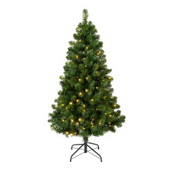 Árvore de natal para uso interno, tipo pinheiro imperial com led, ø97 x 150 cm