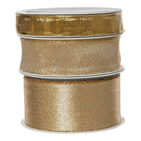 Fita de poliéster dourada, vários modelos