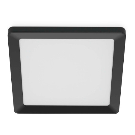 Plafon quadrado preto valen, 17 w, 2050 lm, 2200 - 6500 k, 395 x 37 x 395 mm
