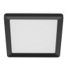 Plafon quadrado preto valen, 17 w, 2050 lm, 2200 - 6500 k, 395 x 37 x 395 mm