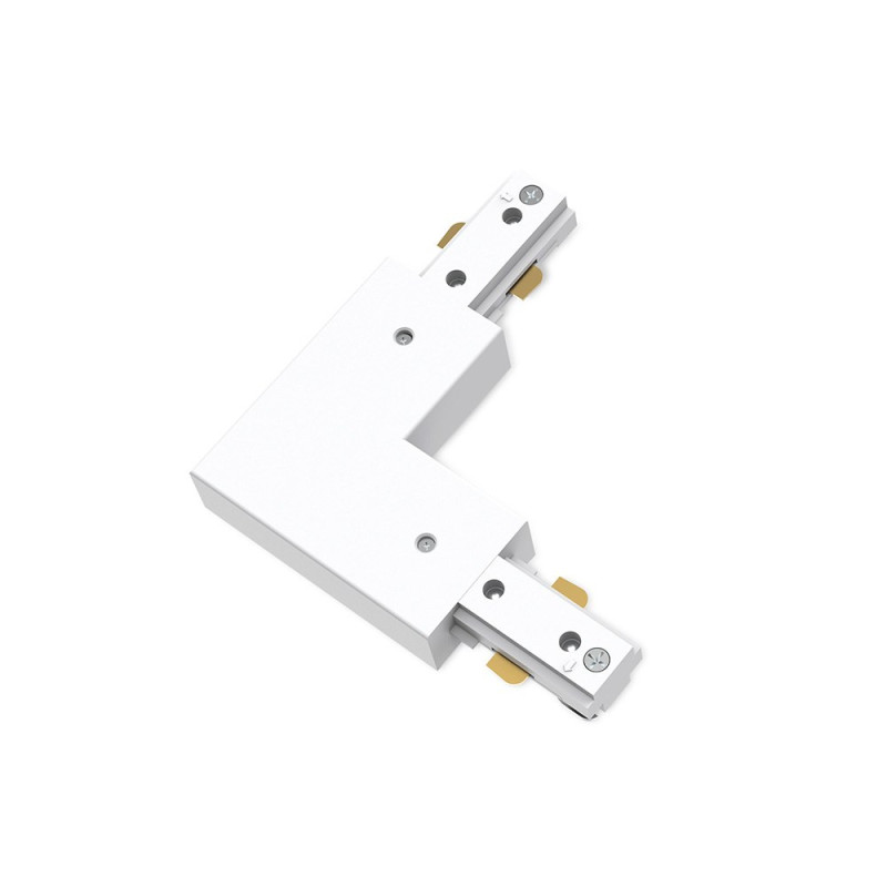 Conector em l easylink com sentido anti-horário, branco
