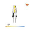Lâmpada de silicone bi-pin led g4 12v 2w 180lm 3200k luz quente ø10x37mm edm
