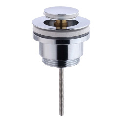 Válvula pequena tipo click-clack com rosca 1 ¼ pol, ø63 x 50 mm