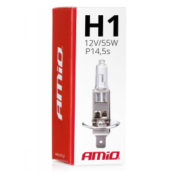 Lâmpada halógena H1 12V 55W com filtro UV (E8) AMIO-01484