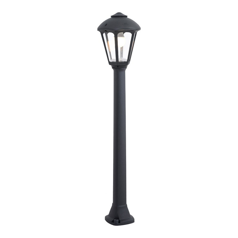 Lanterna baliza com poste giaffa/giampy, e27, preto, ø210 x 995 mm