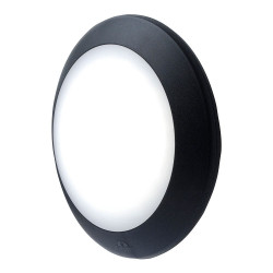 Plafon superfície redondo berta, translúcido, e27, preto, ø275 x 80 mm