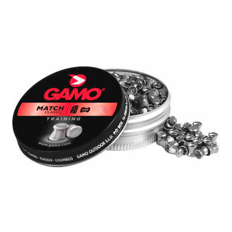 Chumbos match classic training calibre 5,5 mm (.22) 1 g (15,52 gr) 250 unidades