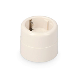Base t/tl tipo f 10/16a 250v redonda branco (embalada)