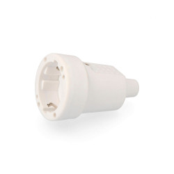 Base aérea de borracha 10/16a 250v t/tl 4,8mm ip44 branco (embalada)