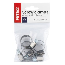 Abraçadeira Sem-Fim (Serflex) 5 peças 12–22 mm / 9 mm W2 AMIO