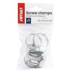 Abraçadeira sem-fim, 5 peças, 20–32 mm/9 mm W2 AMIO-04583