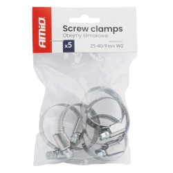 Abraçadeira Sem-Fim (Serflex) 5 peças 25–40 mm / 9 mm W2 AMIO