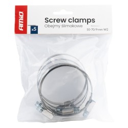 Abraçadeira Sem-Fim (Serflex) 5 peças 50–70 mm / 9 mm W2 AMIO
