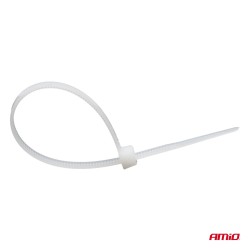 Abraçadeiras de Nylon Brancas 2,5×100mm 100 un AMIO