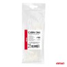 Abraçadeiras de nylon brancas 2,5×150mm, pacote com 100 unidades. AMIO-04306