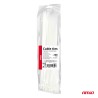 Abraçadeiras de nylon brancas 3,6×300mm, pacote com 100 unidades. AMIO-04309