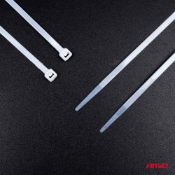 Abraçadeiras de Nylon Brancas 4,8×300mm 100 un AMIO