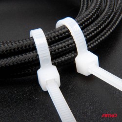 Abraçadeiras de Nylon Brancas 4,8×350mm 100 un AMIO