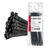 Abraçadeiras de Nylon Pretas 2,5×200mm 100 un AMIO