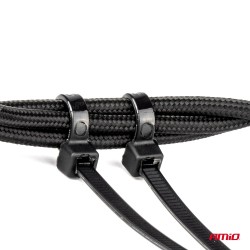 Abraçadeiras de Nylon Pretas 3,6×300mm 100 un AMIO