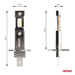 Kit 2 Lâmpadas LED Automotivas HYBRID Série H1 6000K Canbus 60W AMIO