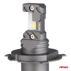 Kit 2 Lâmpadas LED Automotivas HYBRID Série H4 H19 6000K Canbus 60W AMIO