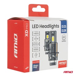 Kit 2 Lâmpadas LED Automotivas XD PRO D2S D2R FULL CANBUS AMIO