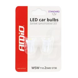 Kit 2 Lâmpadas LED CLASSIC T10 W5W 2xSMD 5730 12V AMIO