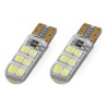 Kit 2 Lâmpadas LED STANDARD T10 W5W 12xSMD 2835 12V Silicone AMIO