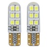 Kit 2 Lâmpadas LED STANDARD T10 W5W 12xSMD 2835 12V Silicone AMIO