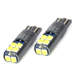 Kit 2 Lâmpadas LED W5W CANBUS 10SMD 3030 T10 12V 24V AMIO