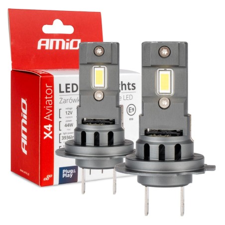 Kit 2 Lâmpadas LED X4 Aviator Series para Carro H7/H18 6500K Canbus AMIO