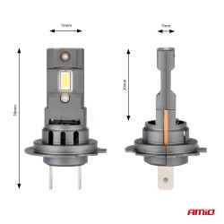 Kit 2 Lâmpadas LED X4 Aviator Series para Carro H7/H18 6500K Canbus AMIO