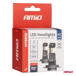 Kit Conversão Led Série Hybrid H7 12v 60w Canbus Amio