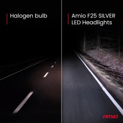Kit Lâmpadas LED Automotive F25 PRATA FULL CANBUS 62W H7 H18 12V 24V AMIO