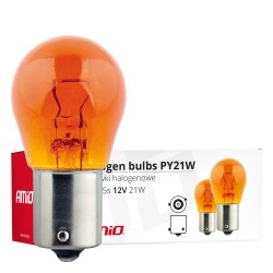 Lâmpada 12V 21W BA15s Laranja (caixa 10 unidades) Amio
