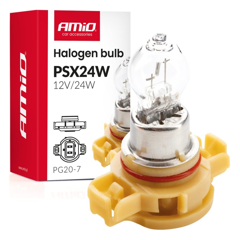 Lâmpada Halógena PSX24W PG20-7 12V 24W AMIO