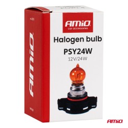 Lâmpada Halógena PSY24W 12V 24W PG20-4 ÂMBAR AMIO