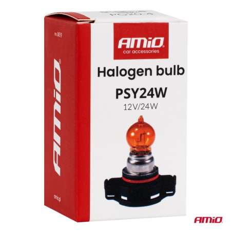 Lâmpada Halógena PSY24W 12V 24W PG20-4 ÂMBAR AMIO