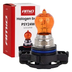 Lâmpada Halógena PSY24W 12V 24W PG20-4 ÂMBAR AMIO