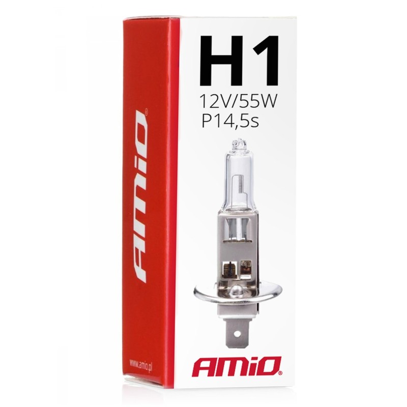 Lâmpada Halógenio H1 12V 55W com Filtro UV AMIO