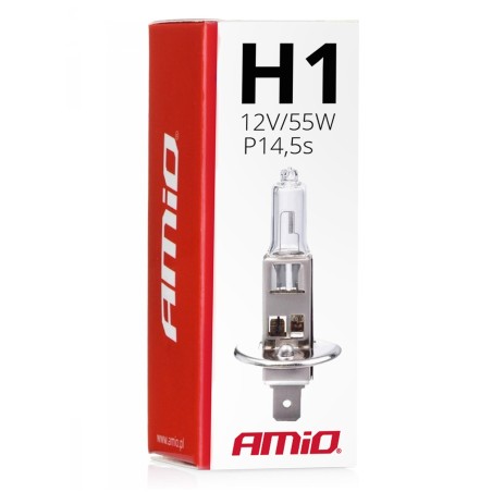 Lâmpada Halógenio H1 12V 55W com Filtro UV AMIO
