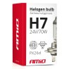 Lâmpada Halogénio H7 24V 70W com Filtro UV (E8) AMIO