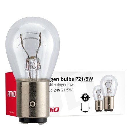 Lâmpadas P21/5W BAY15D 24V 21W/5W 10 un (E4) AMIO