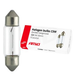 Lâmpadas Tubulares C5W Festoon 36mm 12V 10 un AMIO
